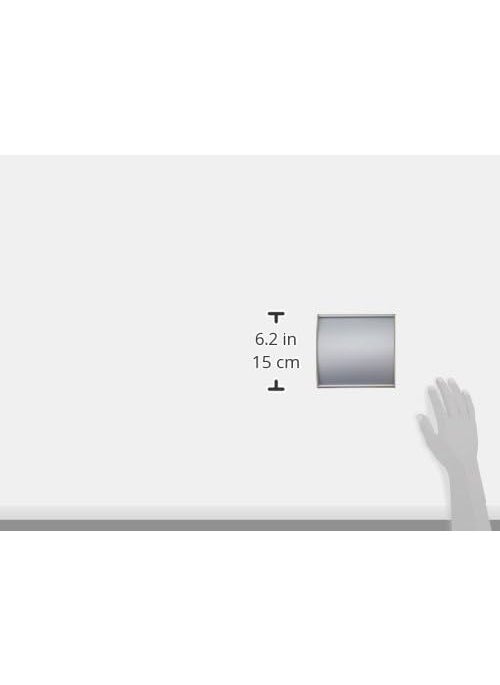 Displays2go Set of 5 Nameplate Sign Holder for Wall Mount Curved Office Sign Frame Holds 5625 x 6 Graphics Includes DoubleSided VHB Tape for Mounting  Silver Aluminum  - Image 2