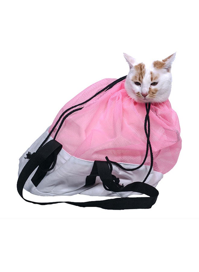 NIBEMINENT Cat Grooming Bag Pink/White 15 x 5 10cm  - Image 3