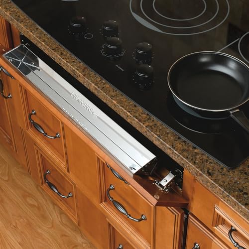 Rev-A-Shelf 28" Slim Tip-Out Sink Tray for Kitchen and Bathroom Base Cabinets, Large Pull Out Stainless Steel Storage Organizer, Silver, 6541-28-52 - Image 4