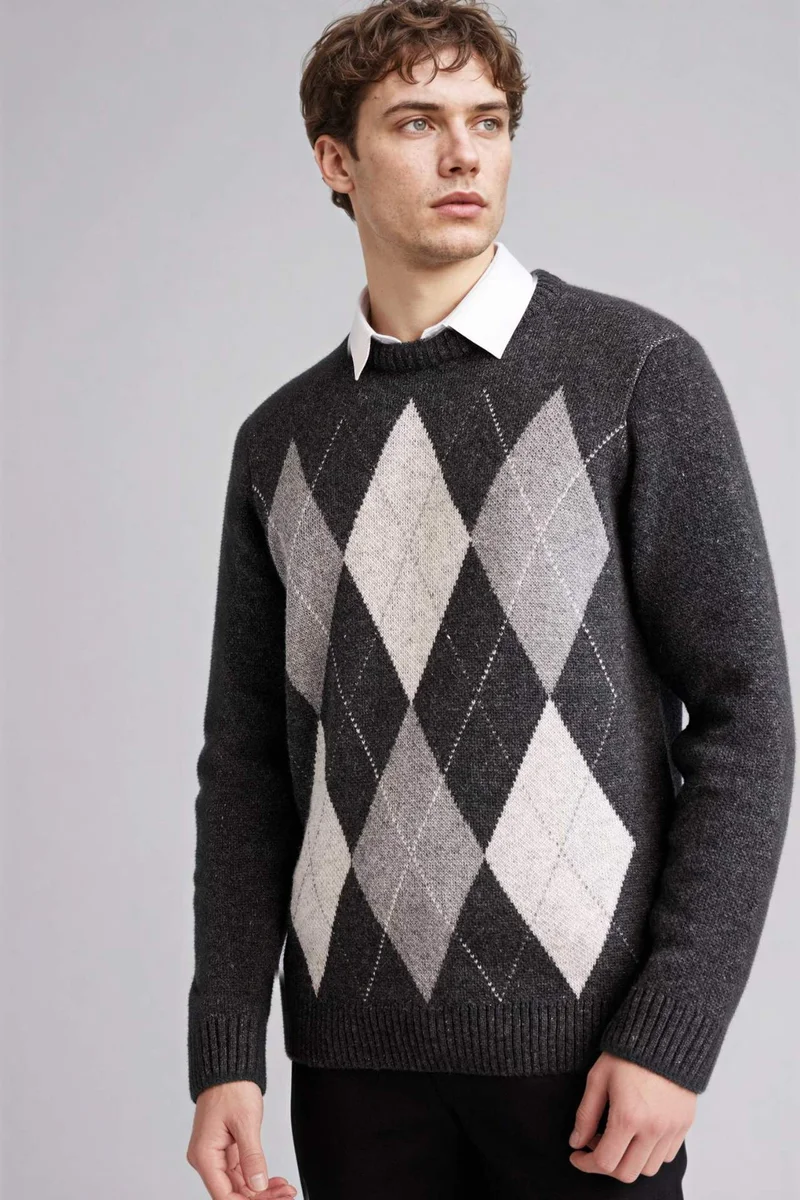 ديفاكتو Standard Fit Knitwear Pullover