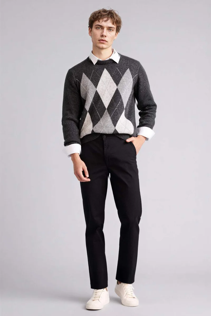 ديفاكتو Standard Fit Knitwear Pullover