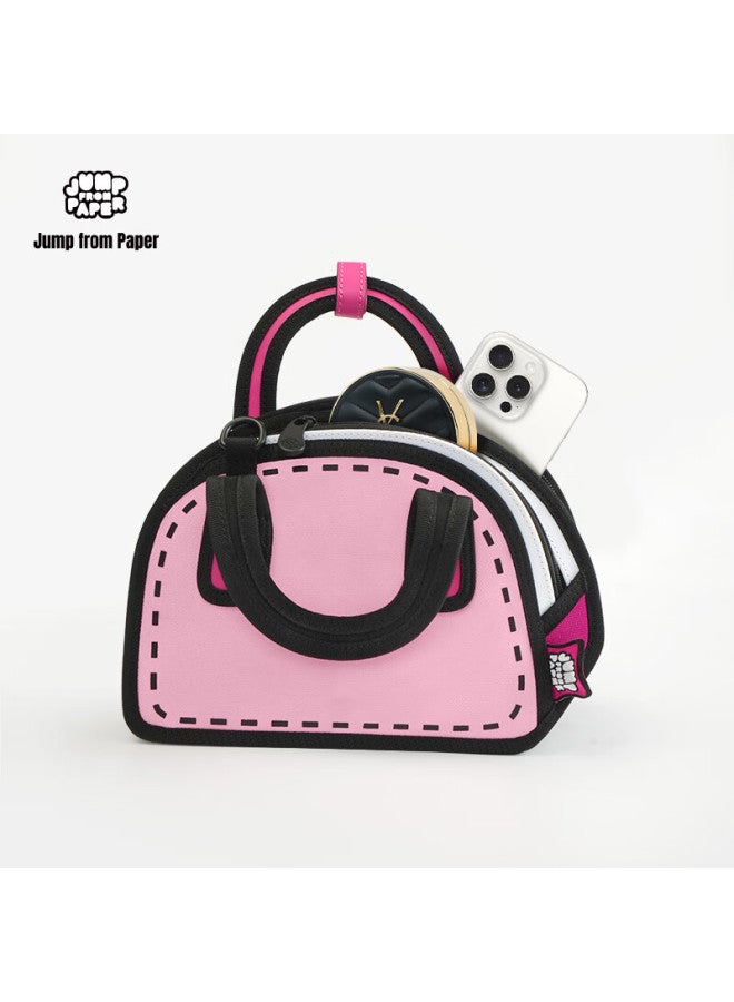 Jumpfrompaper [new Year Gift] Kari Bag, Anime 2d Crossbody Bag, Shoulder Bag, Shell Bag, Gift Jfp Handbag, Pink - Image 2