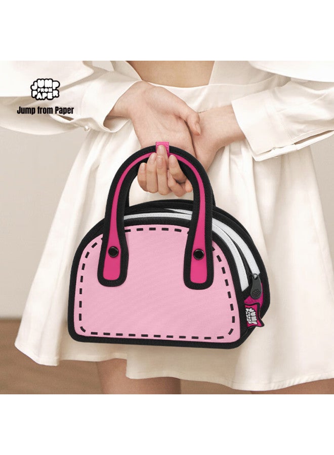 Jumpfrompaper [new Year Gift] Kari Bag, Anime 2d Crossbody Bag, Shoulder Bag, Shell Bag, Gift Jfp Handbag, Pink - Image 3