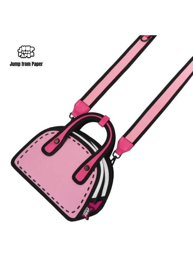 Jumpfrompaper [new Year Gift] Kari Bag, Anime 2d Crossbody Bag, Shoulder Bag, Shell Bag, Gift Jfp Handbag, Pink - Image 1