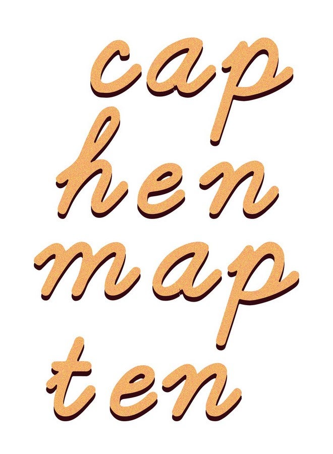 Webby Wooden Cursive Alphabets Letter & Numbers Set of 2 Educational Toy, 84 Pcs - Image 4