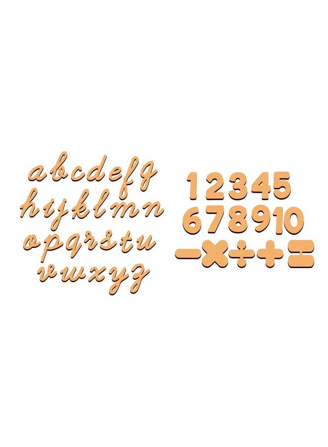 Webby Wooden Cursive Alphabets Letter & Numbers Set of 2 Educational Toy, 84 Pcs - Image 5