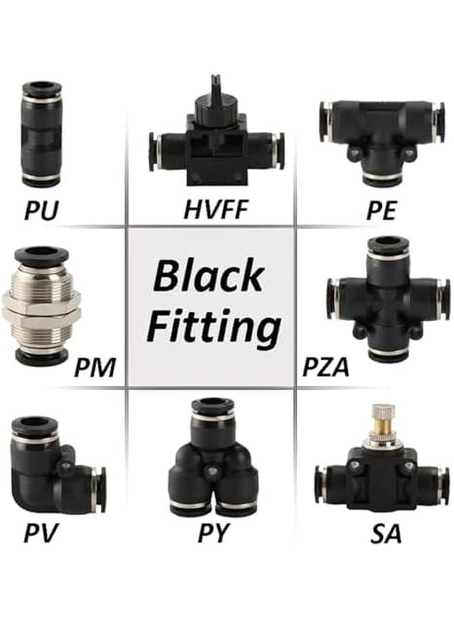 Pneumatic Quick Release Coupling Connector 4MM Size PE Color For PU PV PE Tube - Image 3