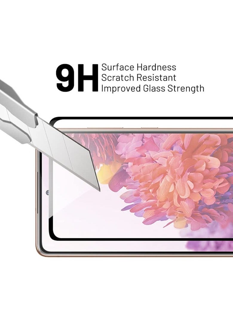 Generic Tempered Glass Screen Protector Full Glue Edge to Edge 9H Hardness Anti Fingerprint Scratch Resistance Glass (Fingerprint work) For Samsung Galaxy S20 Fe  - Image 3