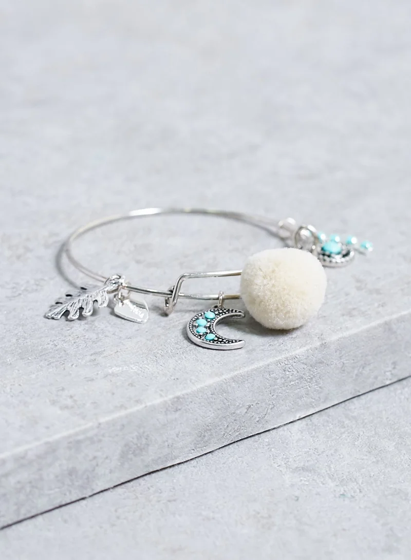 Funky Fish Pompon Charm Bracelet