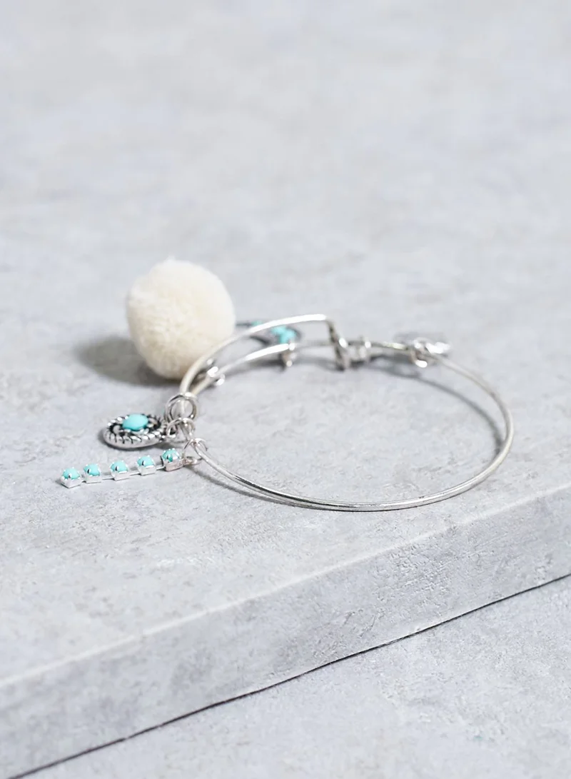 Funky Fish Pompon Charm Bracelet