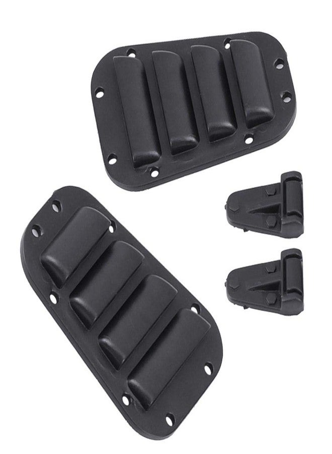 Dilwe RC Car Intake Grille & Engine Cover Hinge, Plastic Intake Grilles Engine Cover Hinges Set with Stickers for -4 1/10 Scale RC Car Upgrade Accessory - Image 2