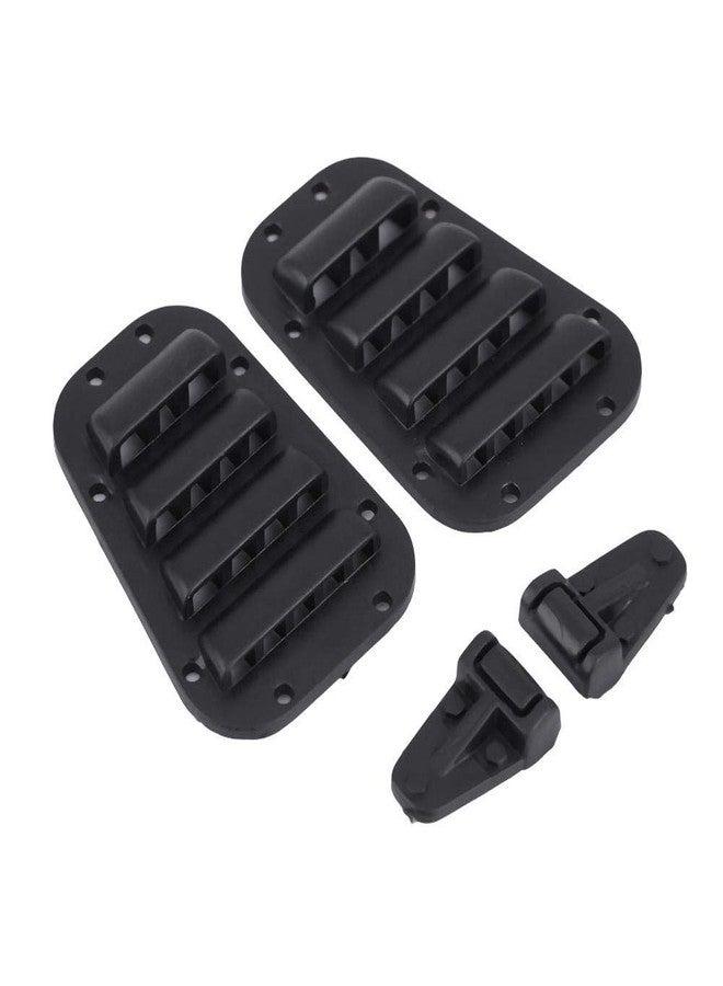 Dilwe RC Car Intake Grille & Engine Cover Hinge, Plastic Intake Grilles Engine Cover Hinges Set with Stickers for -4 1/10 Scale RC Car Upgrade Accessory - Image 4