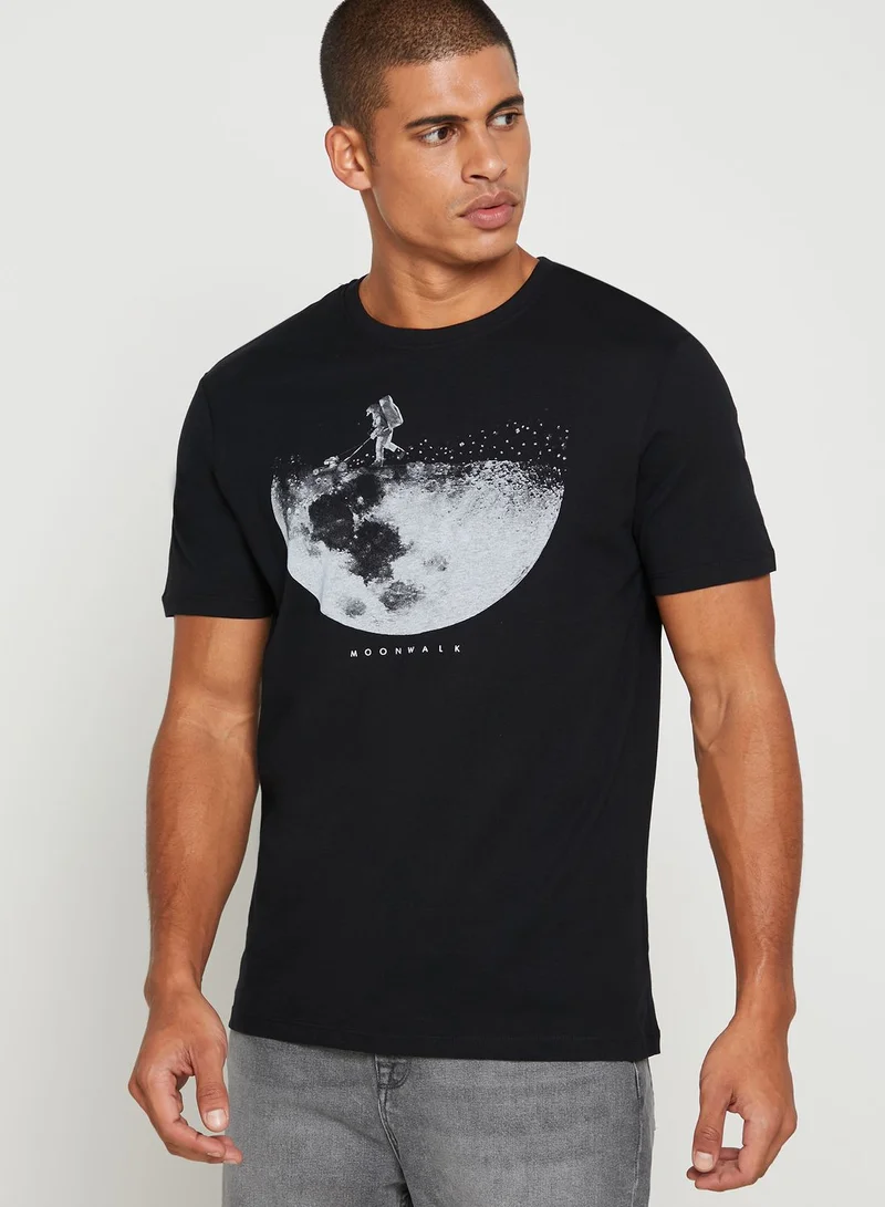 Reserved Moonwalk Crew Neck T-Shirt