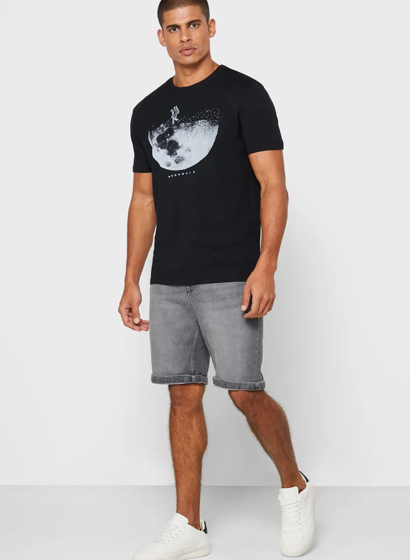 Reserved Moonwalk Crew Neck T-Shirt