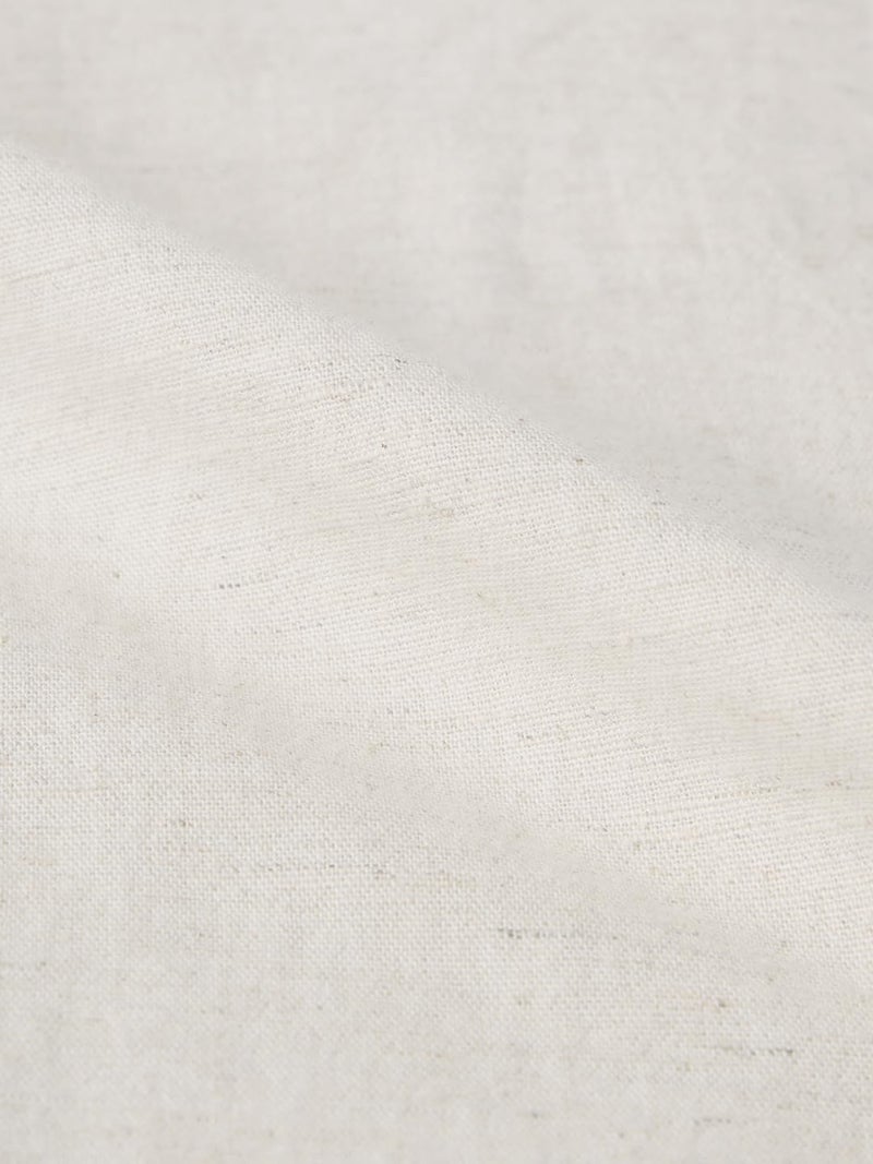 The Souled Store Cotton Linen Pants: Ecru Men and Boys Drawstringed Solid Straight Fit Cotton Linen Pants - Image 5