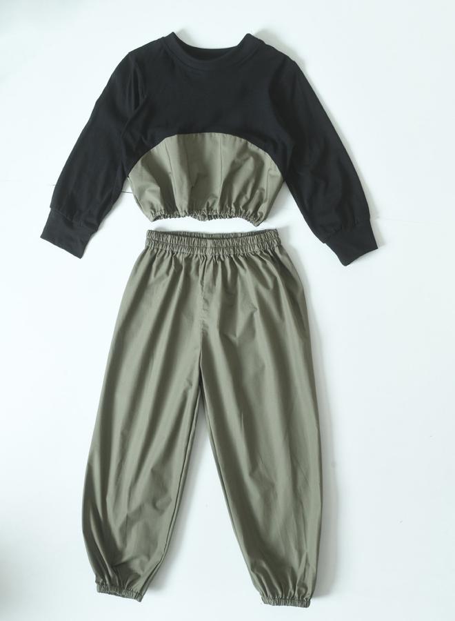 بيلا مودا طقم منسق من بنطال بلوزة بأكمام طويلة - Image 4