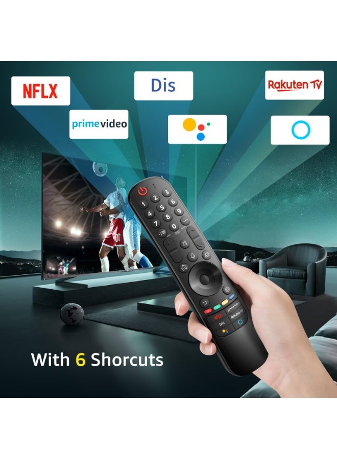 Magic Remote for LG Smart TV, Replacement Remote Control for LG OLED EVO/OELD/QNED/QLED/NanoCell/UHD 4K 8K Smart TV with Voice & Pointer - Image 4