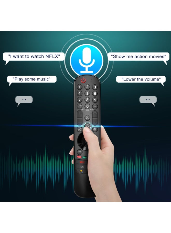 Magic Remote for LG Smart TV, Replacement Remote Control for LG OLED EVO/OELD/QNED/QLED/NanoCell/UHD 4K 8K Smart TV with Voice & Pointer - Image 3