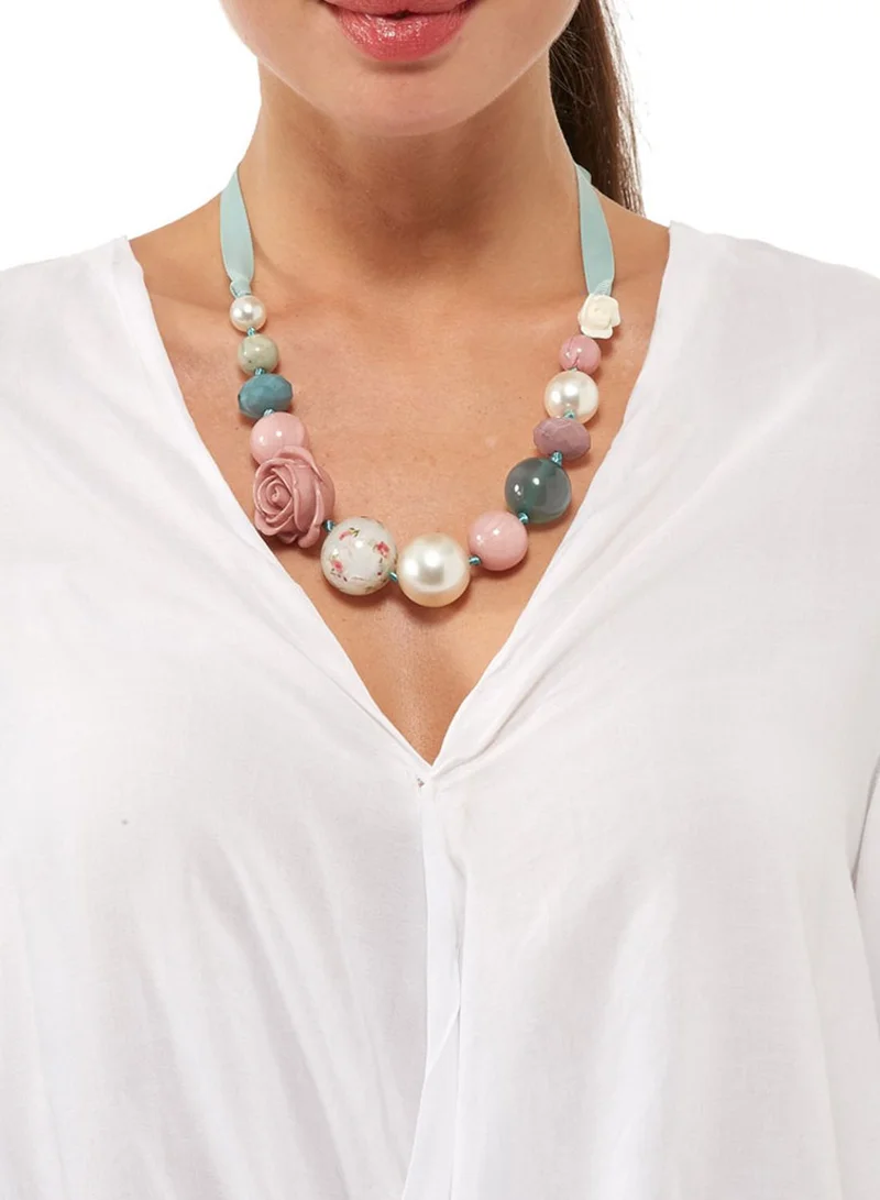 Ginger Flower Detail Necklace