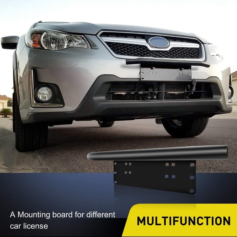 Nilight - 90021B Led Light Bar Mounting Bracket Front License Plate Frame Bracket License Plate Mounting Bracket Holder for Off-Road Lights LED Work Lamps Lighting Bars, 2 Years Warranty - Image 2