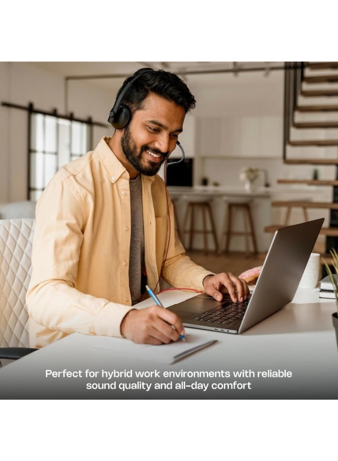 ZEBRONICS Renewed - ZEBRONICS 2.8m Wired Headphones with Adjustable Mic and Dual Connectivity - Image 5