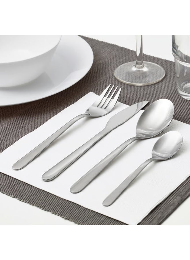 16-Piece Stainless Steel Cutlery Set, Forks, Knives, Spoons and Teaspoons Flatware Set for Dining Table, Service for 4 - Image 2