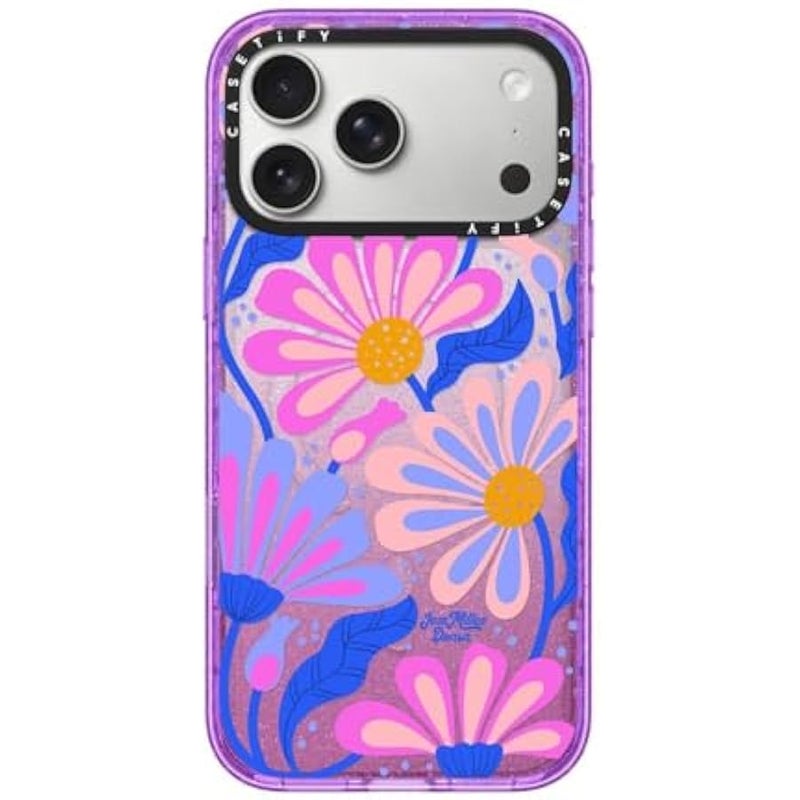 كاستيفي كاسيتي حافظة امباكت ايفون 17 برو ماكس 【رفيعة/ متوافقة مع ماج سيف / 8 اقدام. حماية 4X من الدرجة العسكرية】 - ميستيك ديزي - ارجواني لامع - Image 1