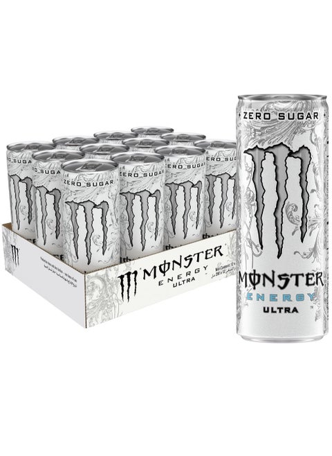 Energy Drink Zero Sugar Ultra Pack of 12 (250ml Each)