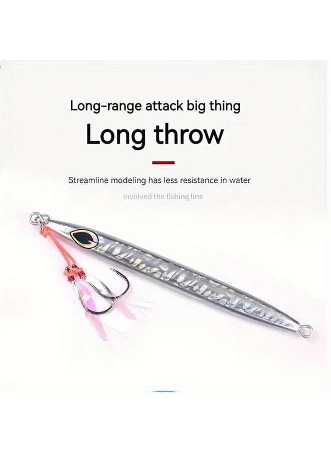 Golden Deep Sea Fishing Lures 200g 3D Printed Metal Casting Top Water Lures for Bass Trout - Image 4