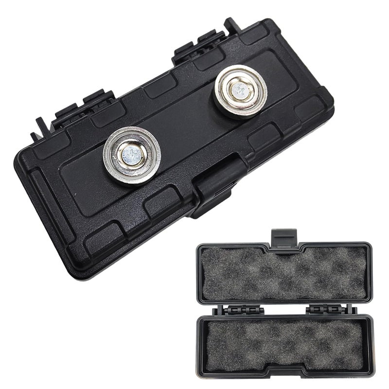 WedFeir Magnetic Key Holder Under Car Waterproof Hide A Key Magnetic Car Key Holder Key Hider Spare Magnetic Key Box Hidden Key Holder Car Key Case for Outdoor Travel Under Car Vehicles Black - Image 3