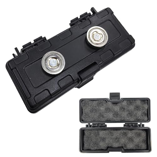WedFeir Magnetic Key Holder Under Car Waterproof Hide A Key Magnetic Car Key Holder Key Hider Spare Magnetic Key Box Hidden Key Holder Car Key Case for Outdoor Travel Under Car Vehicles Black - Image 1