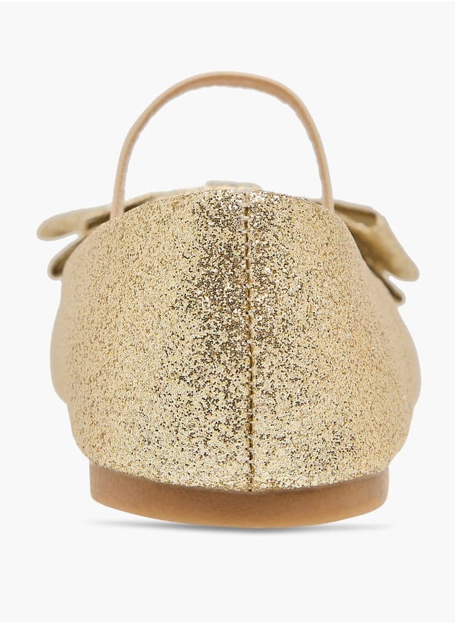 Flora Bella By Shoexpress Girls Bow Embellished Ballerina Shoes With Elasticated Strap  - Image 5