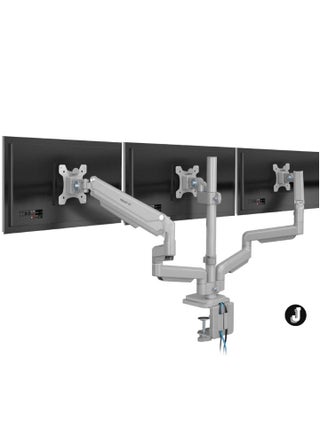 Ergonomic Triple Monitor Mount – Height Adjustable, USB & Audio Integration, Supports 24”-32” Displays, Ideal for Office and Gaming Setups - pzsku/Z86CFE1B719F75E01A293Z/45/_/1734334642/0e6692c7-9ad8-4274-9386-b32b2156048d