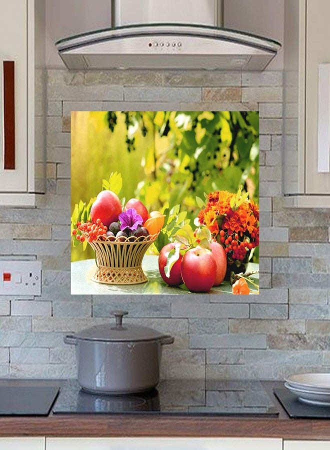 Rangoli Vinyl Wall Sticker, Multicolour (Model Number: Kitchen Wall Sticker 09) - Image 4