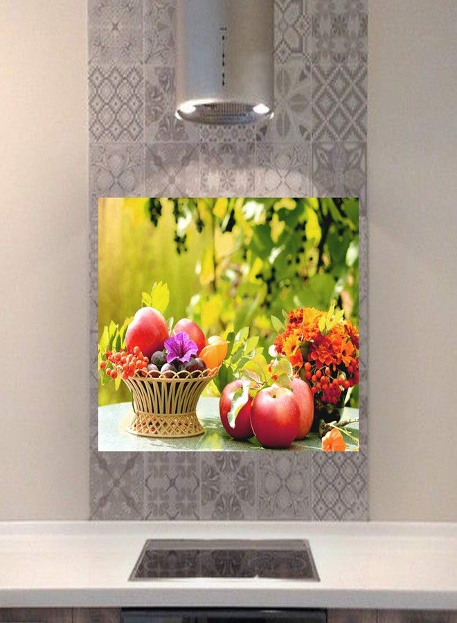 Rangoli Vinyl Wall Sticker, Multicolour (Model Number: Kitchen Wall Sticker 09) - Image 3