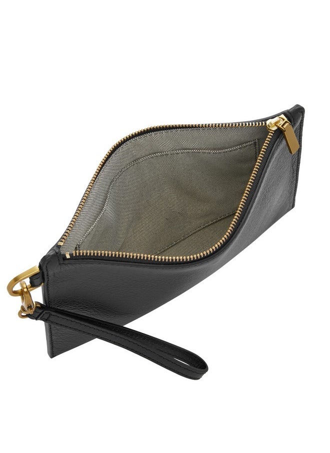 FOSSIL Women'S Wristlet Leather Wallet Wristlet Wallet Black (Model: Slg1557001)  - Image 3