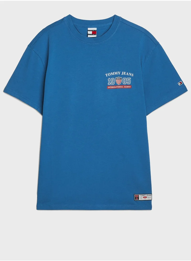 TOMMY JEANS Logo Crew Neck T-Shirt