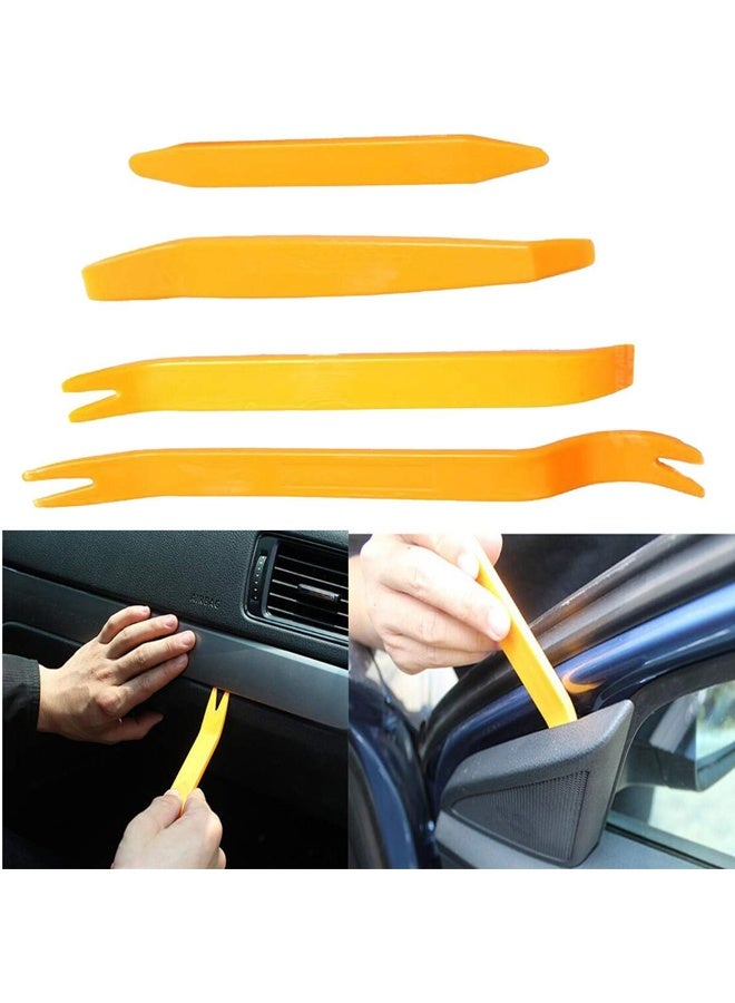 The 4-piece internal disassembly plastic tool kit is suitable for car door audio disassembly and tool modification for removing fasteners of instrument panels inside prying boards - Image 3