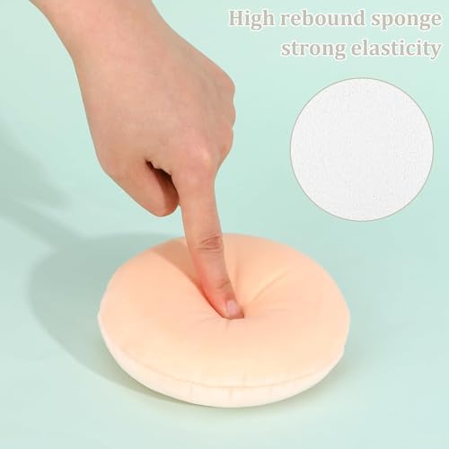 Calitate24 Small Face Makeup Sponge, 2.4 Inch Ultra Soft Washable Reusable Large Velour Loose Powder Puff Washable Round Sponge Puff for Face Body, Wet Dry Makeup Tool, 2 Pieces - Image 3