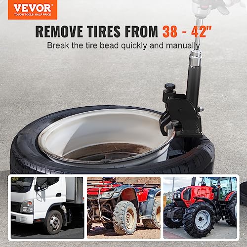 VEVOR Manual Tire Bead Breaker, 38"-42" Tires Changer Tool, Heavy-Duty Bead Breaking, Easy-Operated Tire Repair Tool for ATVs/UTVs, Tractors, Trucks, Cars, Heavy Duty Tires - Image 2