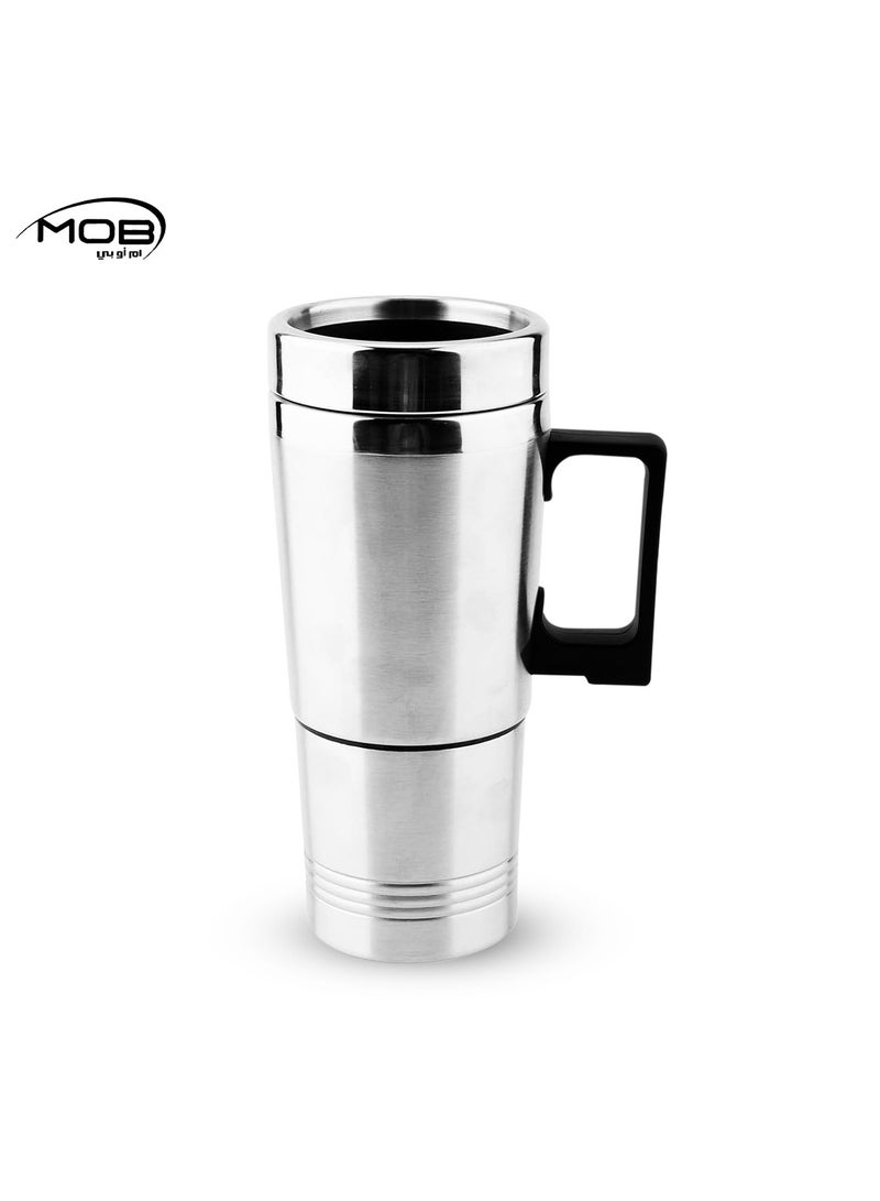 MOB 24V Stainless Steel Electric Travel Mug for Vehicles - Image 1