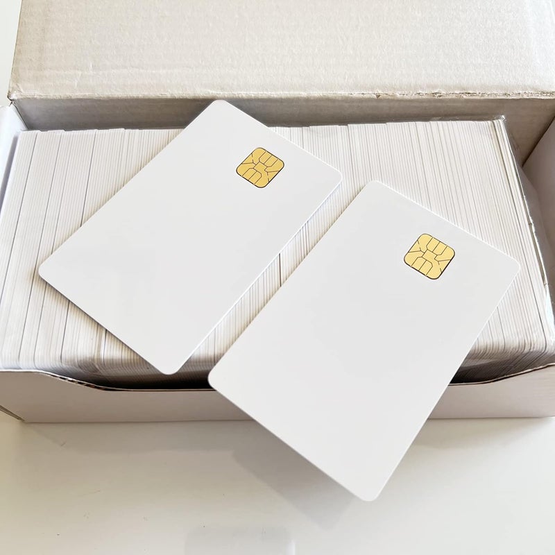 XCRFID بطاقة ذكية AT24C64 مع ذاكرة EEPROM سعة 64K معيار ISO 7816 بطاقة PVC بيضاء فارغة 10 قطع - Image 4