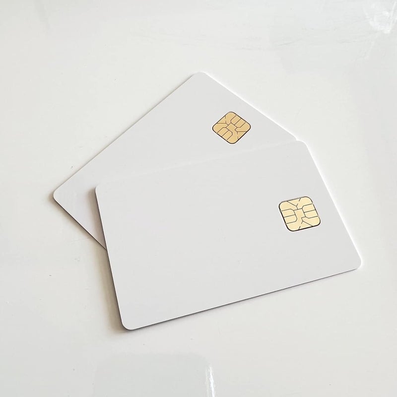 XCRFID بطاقة ذكية AT24C64 مع ذاكرة EEPROM سعة 64K معيار ISO 7816 بطاقة PVC بيضاء فارغة 10 قطع - Image 3