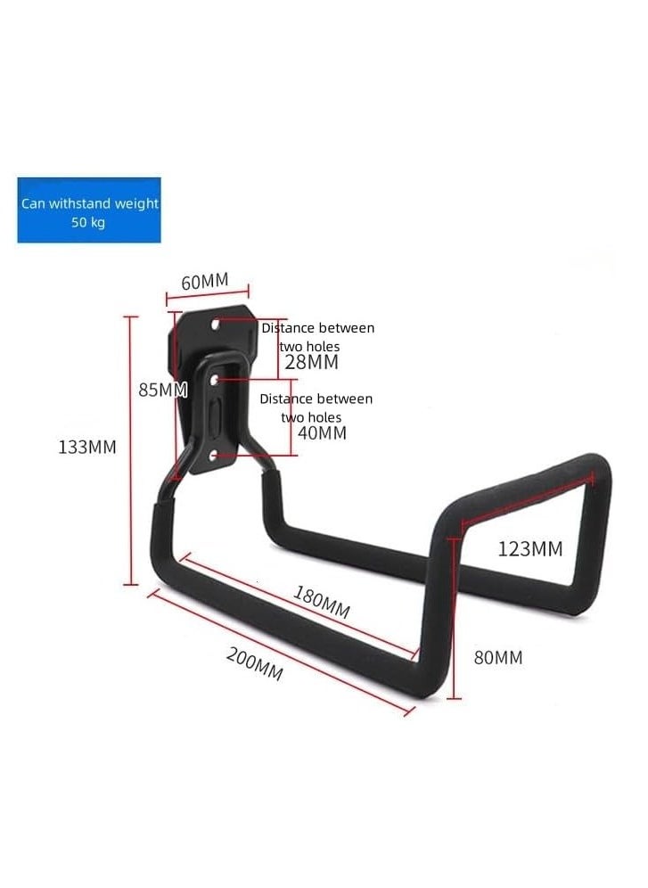 JOGAMS 2Pcs Wall Mounted Garden Hose Holder Hose Organizer Garden Water Hose Hanger Heavy Duty Metal Hose Storage Hanger Wall Mount Holds Up to 110 lbs  - Image 2