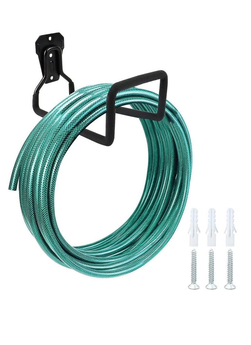 JOGAMS 2Pcs Wall Mounted Garden Hose Holder Hose Organizer Garden Water Hose Hanger Heavy Duty Metal Hose Storage Hanger Wall Mount Holds Up to 110 lbs  - Image 4