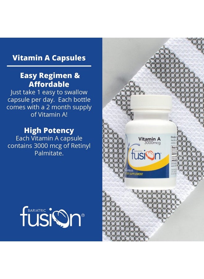 Bariatric Fusion Vitamin A, 3000 mcg of Retinyl Palmitate, Post Bariatric Surgery Supplement, 60 Count - pzsku/Z86D02B156FD2D89D0330Z/45/_/1739864114/e32eae30-4cdb-470c-a759-71f7a228a59c