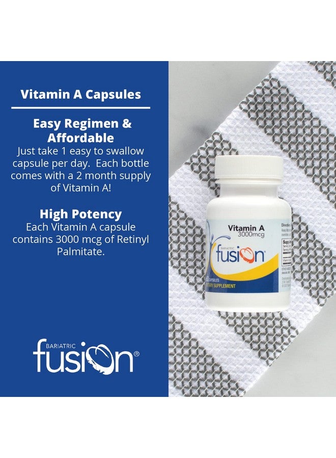Bariatric Fusion Vitamin A, 3000 mcg of Retinyl Palmitate, Post Bariatric Surgery Supplement, 60 Count - Image 4