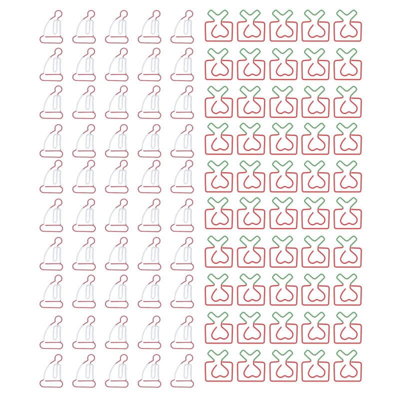 Metallic Paper Clips Rustproof 100PCS Cute Mini Paper Clips for Office School Home Use - Image 2