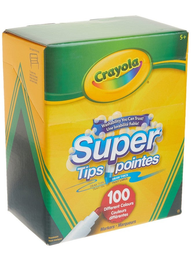 كرايولا أقلام تلوين كرايولا سوبر تيبس القابلة للغسل - 100 قلم - Image 1