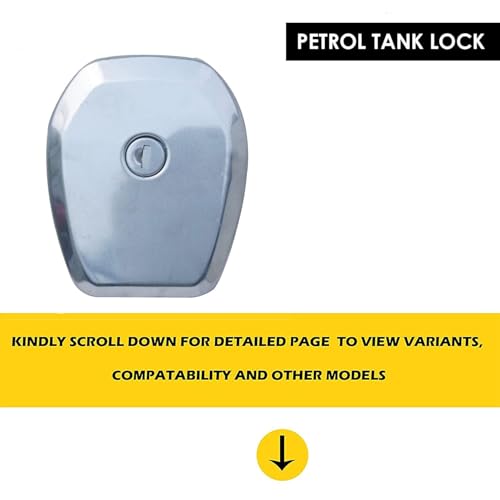 VTRUST Petrol Tank Lock Set Compatible for Bajaj Discover | Heavy-Duty Fuel Cap Lock | OEM Fit - Image 2